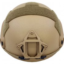 Pitchfork FAST Ballistic Combat Helmet High Cut - Coyote - Deluxe - L
