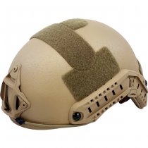 Pitchfork FAST Ballistic Combat Helmet High Cut - Coyote - Deluxe - L
