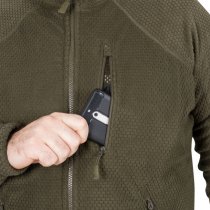 Helikon-Tex Alpha Tactical Grid Fleece Jacket - Navy Blue - S