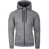 Helikon-Tex Urban Tactical Hoodie FullZip - Melange Grey - 3XL