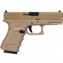 WE G19 MOS Gas Blow Back Pistol - Tan