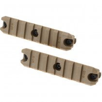 Ares 3.5 Inch M-LOK Plastic Rail 2-Pack - Dark Earth