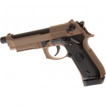 KJ Works M9 A1 TBC Co2 Blow Back Pistol - Tan