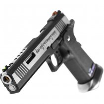 WE Hi-Capa 6 Force A Silver Barrel Gas Blow Back Pistol - Dual Tone