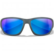 Wiley X Contend Captivate Polarized Blue Mirror - Grey