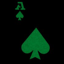 M-Tac Ace of Spades Laser Cut Patch GID - Ranger Green