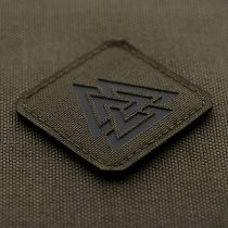 M-Tac Valknut Laser Cut Square Patch - Ranger Green / Black