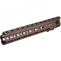 Angry Gun Marui NGRS / KWA / VFC HK417 GEI M-LOK Handguard 14.5 Inch - Dark Earth