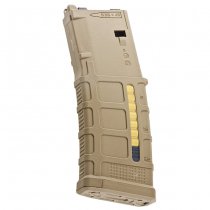 Double Eagle DMAG Marui M4 MWS 35rds Gas Magazine - Dark Earth