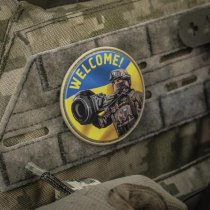 M-Tac NLAW Says Welcome Rubber Patch - Colored