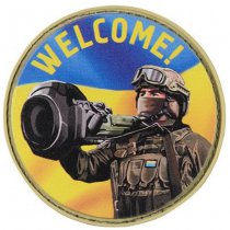 M-Tac NLAW Says Welcome Rubber Patch - Colored