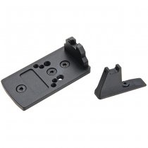 5KU Action Army AAP-01 GBB Fiber Front & Rear Sight Mount / RMR Mount Base - Black